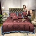 Luxury brand bedsheet egyptian cotton bed sheets bedding